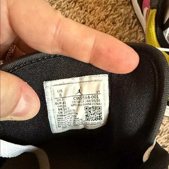 Jordan Womens’ Black, Pink, and White Sneakers - Picture 5 of 6